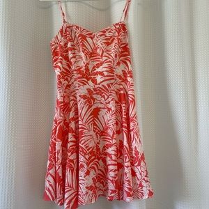 American Eagle Palm Leaf Cut Out Back Size 0 Dress